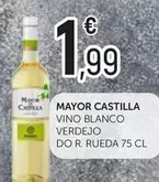 Oferta de Mayor de Castilla - Vino Blanco Verdejo Do R. Rueda por 1,99€ en Comerco Cash & Carry