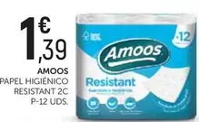 Oferta de Amoos - Papel Higienico Resistant por 1,39€ en Comerco Cash & Carry