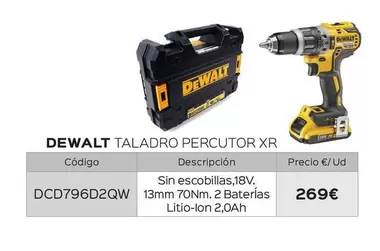 Oferta de Dewalt - Taladro Percutor Xr por 269€ en Isolana