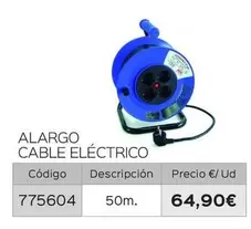 Oferta de Alargo Cable Eléctrico por 64,9€ en Isolana