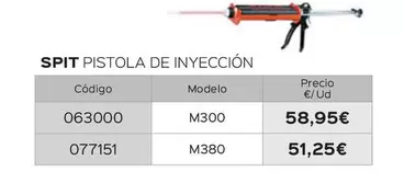 Oferta de Spit/ Pistola De Inyeccion por 58,95€ en Isolana