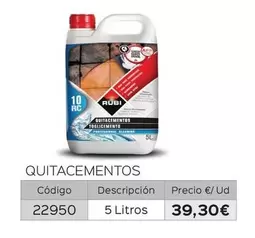 Oferta de Quitacementos por 39,3€ en Isolana