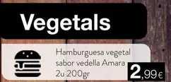 Oferta de Hamburguesa Vegetal Sabor Vedella  por 2,99€ en Plusfresc