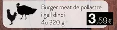 Oferta de Burger Meat De Pollastre I Gall Dindi por 3,59€ en Plusfresc