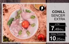 Oferta de Conill Sencer Extra por 7,49€ en Plusfresc