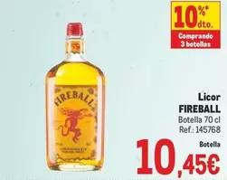 Oferta de Fireball - Licor por 10,45€ en Makro