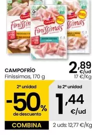 Oferta de Campofrío - Finissimas por 2,89€ en Eroski