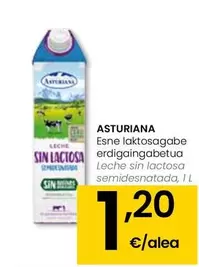 Oferta de Central Lechera Asturiana - Leche Sin Lactosa Semidesnatada por 1,2€ en Eroski