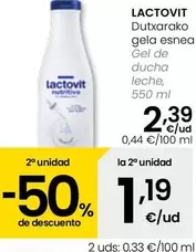 Oferta de Lactovit - Gel De Ducha Leche por 2,39€ en Eroski