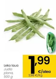 Oferta de Judia Plana por 1,99€ en Eroski