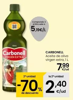 Oferta de Carbonell - Aceite De Oliva Virgen Extra por 7,99€ en Eroski