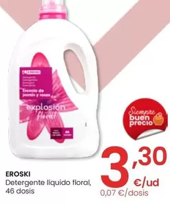 Oferta de Eroski - Detergente Líquido Floral por 3,3€ en Eroski