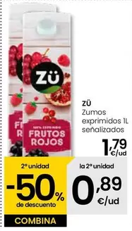 Oferta de Zu - Mos Exprimidos por 1,79€ en Eroski