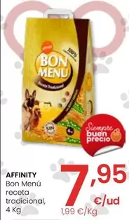 Oferta de Affinity - Bon Menú Receta Tradicional por 7,95€ en Eroski