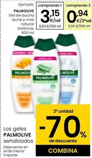 Oferta de Palmolive - Gel De Ducha Leche Y Miel Naturel Balance por 3,15€ en Eroski