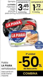 Oferta de La Piara - Paté Tapa Negra Picante por 3,45€ en Eroski