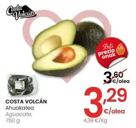 Oferta de Costa Volcán - Aguacate por 3,29€ en Eroski