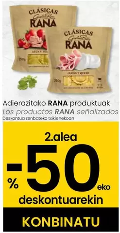 Oferta de Rana - Los Productos Señalizados en Eroski