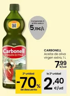 Oferta de Carbonell - Aceite De Oliva Virgen Extra por 7,99€ en Eroski