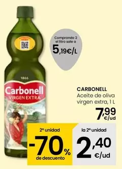 Oferta de Carbonell - Aceite De Oliva Virgen Extra por 7,99€ en Eroski