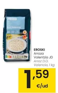 Oferta de Eroski - Arroz D.O. Valencia por 1,59€ en Eroski