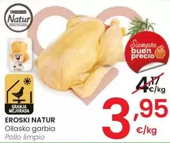 Oferta de Eroski Natur - Pollo Limpio por 3,95€ en Eroski