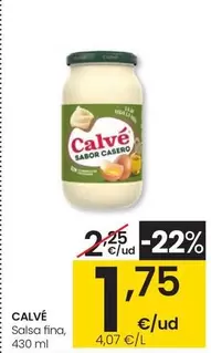 Oferta de Calvé - Salsa Fina por 1,75€ en Eroski