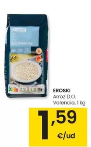 Oferta de Eroski - Arroz D.O. Valencia por 1,59€ en Eroski