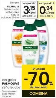 Oferta de Palmolive - Gel De Ducha Leche Y Miel Natural Balance por 3,15€ en Eroski