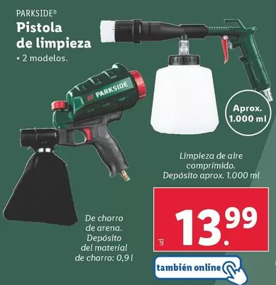 Oferta de Parkside - Pistola De Limpieza por 13,99€ en Lidl