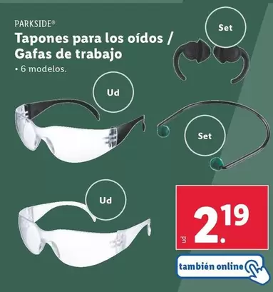 Oferta de Parkside - Gafas De Trabajo por 2,19€ en Lidl