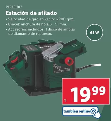 Oferta de Parkside - Estacion De Afilado por 19,99€ en Lidl