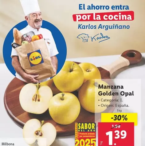 Oferta de Manzana Golden Opal por 1,39€ en Lidl