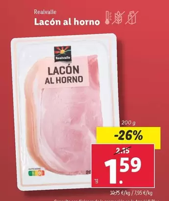 Oferta de Realvalle - Lacón Al Horno por 1,59€ en Lidl