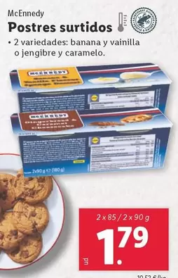 Oferta de Mcennedy - Postres Surtidos por 1,79€ en Lidl