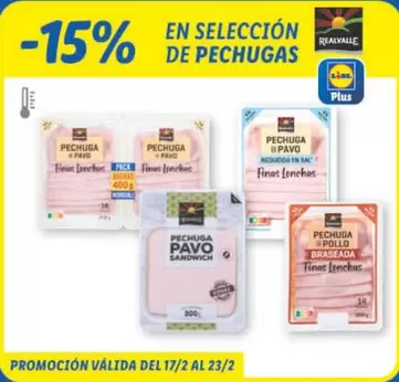 Oferta de Realvalle - En Seleccion De Pechugas en Lidl