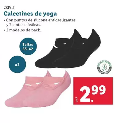 Oferta de Crivit - Calcetines De Yoga por 2,99€ en Lidl