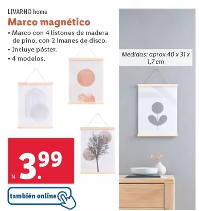 Oferta de Livarno Home - Marco Magnético por 3,99€ en Lidl