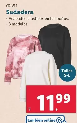 Oferta de Crivit - Sudadera por 11,99€ en Lidl