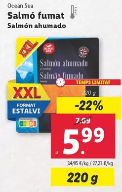 Oferta de Ocean Sea - Salmon Ahumado por 5,99€ en Lidl