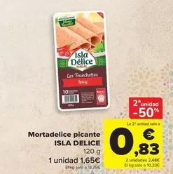 Oferta de Tranchettes - Mortadelice Picante por 1,65€ en Carrefour