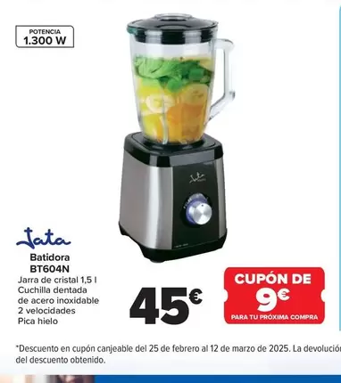 Oferta de Jata - Batidora Bt604n por 45€ en Carrefour