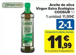 Oferta de Coosur - Aceite De Oliva Virgen Extra Ecologico por 11,99€ en Carrefour Market