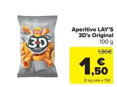 Oferta de Lay's - Aperitivo 3D's Original por 1,5€ en Carrefour Market