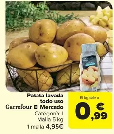 Oferta de Carrefour - Patata Lavada Todo Uso por 0,99€ en Carrefour Market