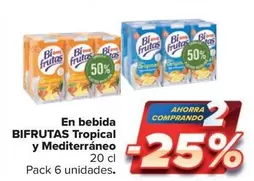 Oferta de Bifrutas - En Bebida Tropical Y Mediterráneo en Carrefour Market