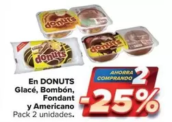 Oferta de Donuts - En  Glacé, Bombon, Fondant y Americano en Carrefour Market