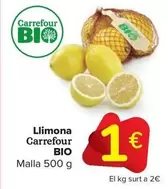 Oferta de Carrefour bio - Llimona por 1€ en Carrefour Market