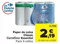 Oferta de Carrefour - Paper De Cuina Classic Essential por 2,19€ en Carrefour Market