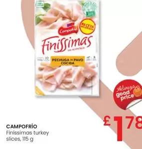 Oferta de Campofrío - Finíssimas Turkey Slices por 1,78€ en Eroski